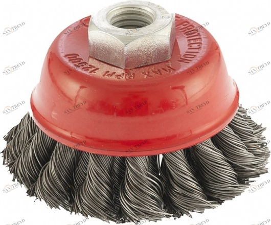 Щетка для УШМ по металлу жесткая D 150 мм Креост 13073