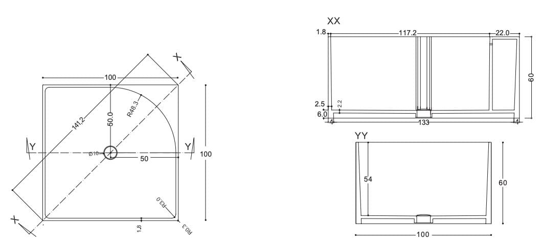 Квадратная ванна из Каменаluce® Nic Tub ARCH-00034238 - Вид №5