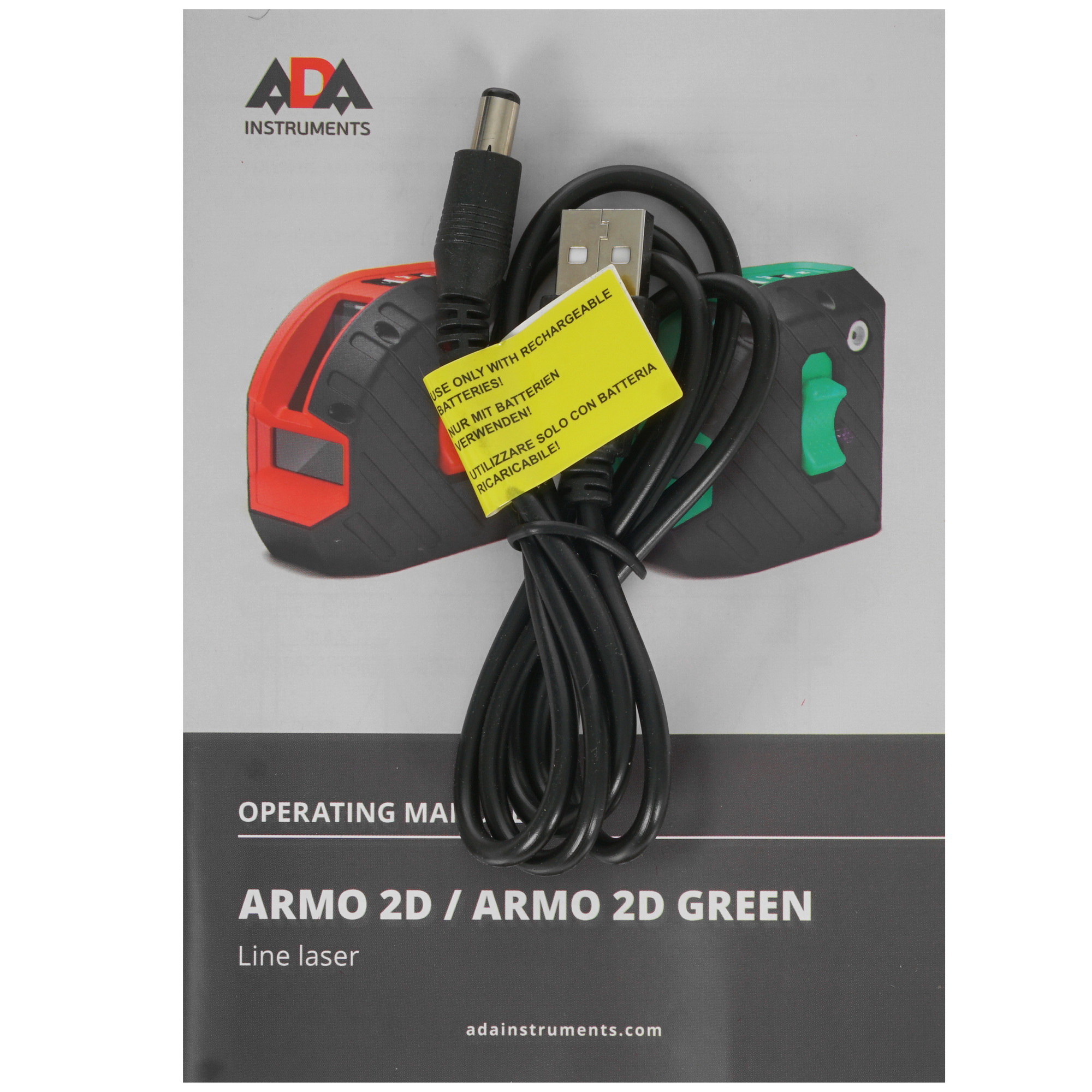 Лазерный уровень ADA ARMO 2D Green Professional Edition А00575 4884339 STDN-0017090 - Вид №7