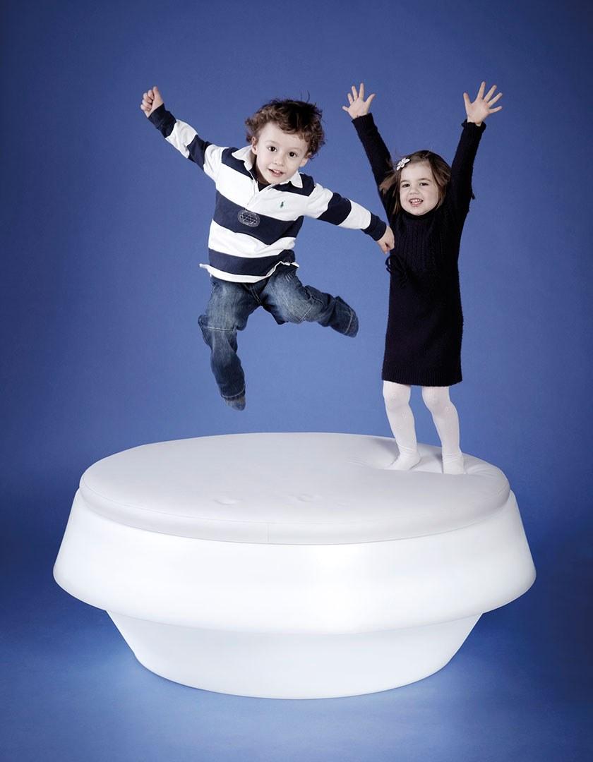 SLIDE Круглый светящийся пуф из полиэтилена sun-id-1379791 - Вид №7