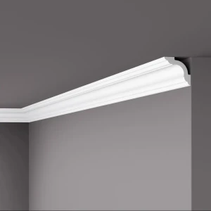 Плинтус потолочный полистирол ударопрочный NMC C1-RU белый 50x50x2000 мм