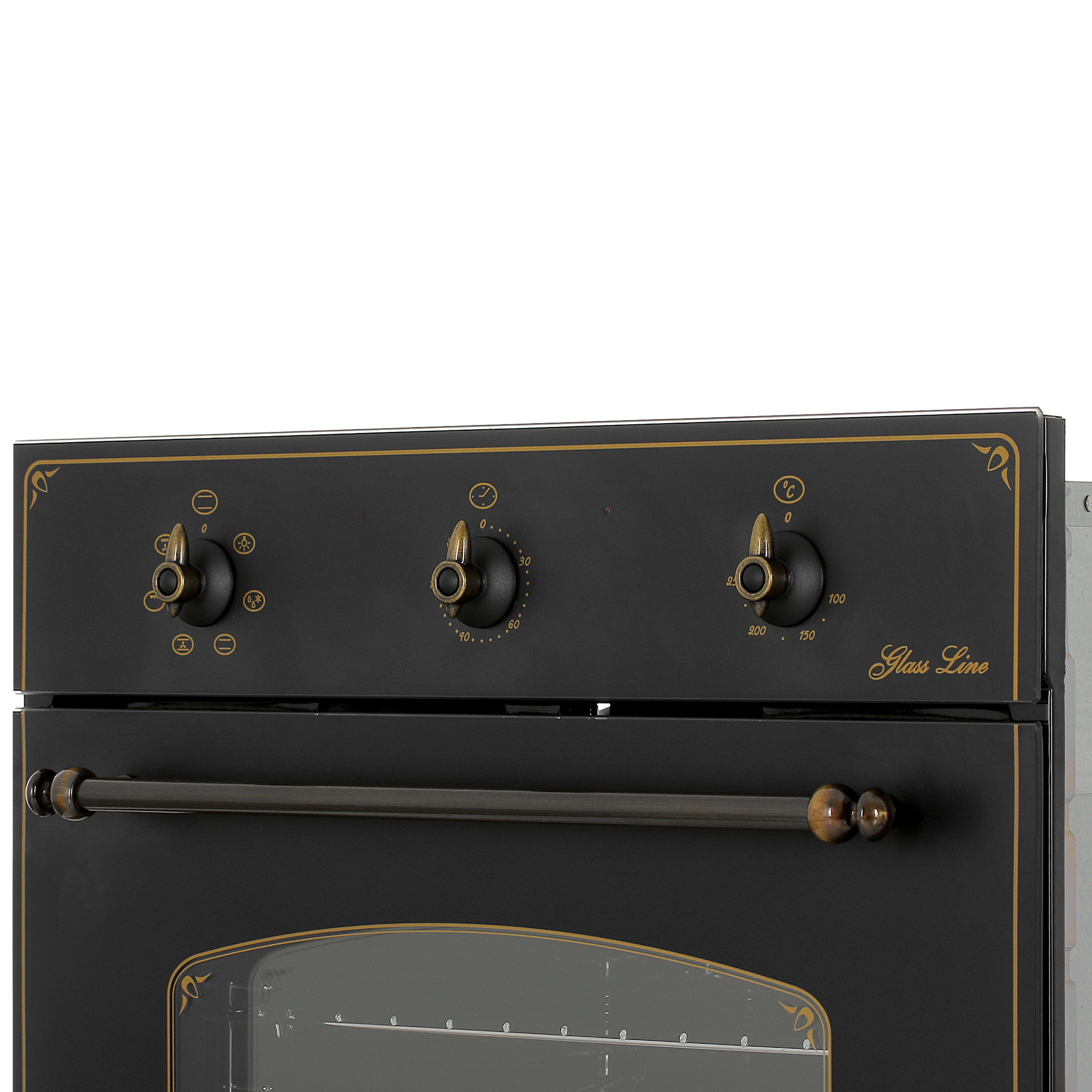 1202565 Электрический духовой шкаф De Luxe 6006.03эшв-009 черный STDN-0000885 - Вид №3