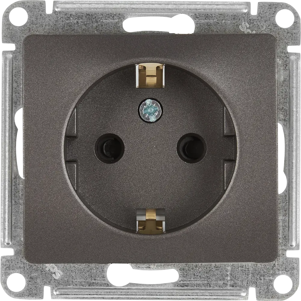 Schneider Electric Glossa — розетка скрытого монтажа в графитовом исполнении 84688380