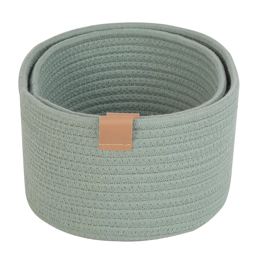 Набор корзин Sensea Magda 20x11.5x27 см цвет зелёный 2 шт STLM-2055308 - Вид №1