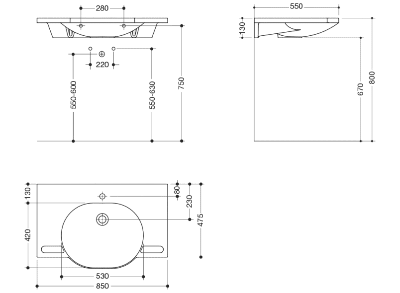 950.11.601 суета сует HEWI Waschtische  - Вид №1