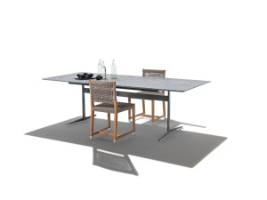 Прямоугольный каменный стол