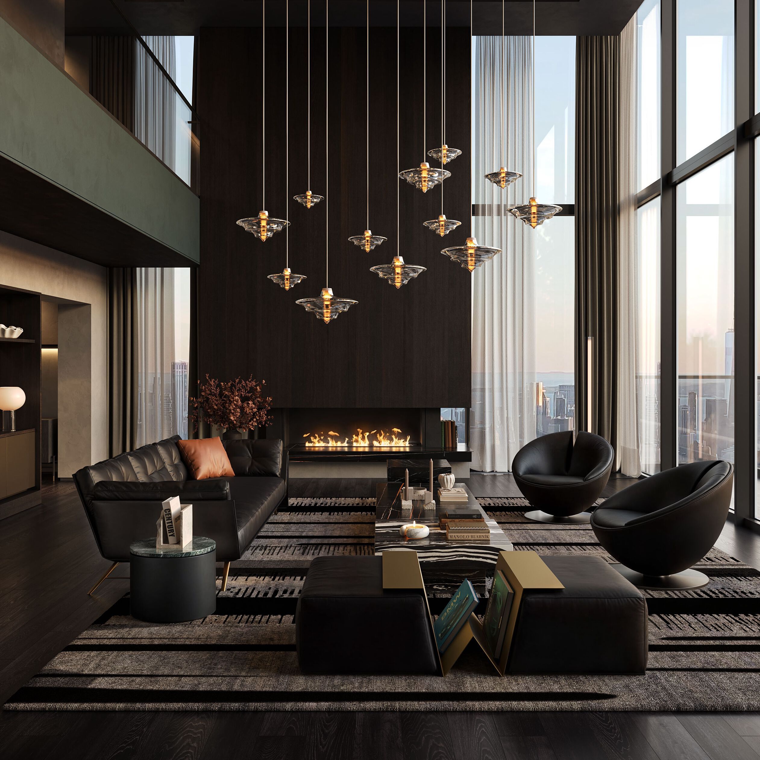 Кожаный пуфик с журнальной стойкой Wayne Enterprises Home Collection WE-158 ARCH-00124735 - Вид №1