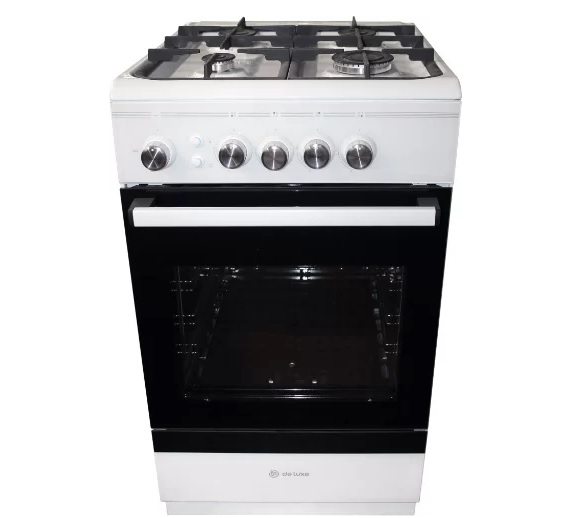 5366338 Газовая плита De Luxe 506040.24г ЧР белый STDN-0069254