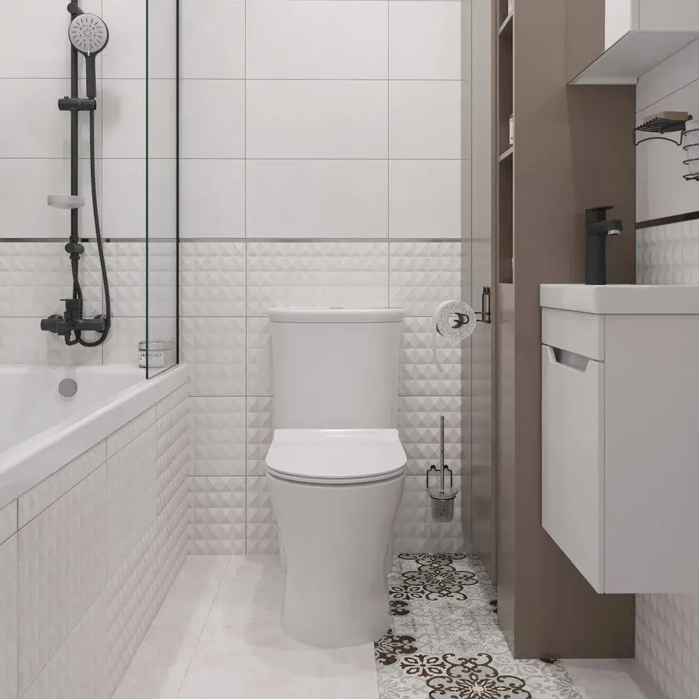 Бачок для унитаза Ekokerama Модуль Э двойной слив нижний подвод, без арматуры STLM-2057674 - Вид №4