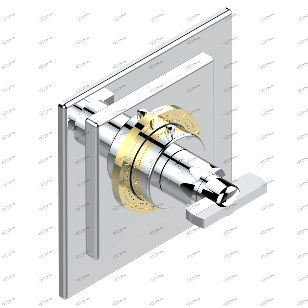 U2A-15EN16EC Ручка регулировки для термостата EUROTHERM N°8105N, 8200N, 8300 Thg-paris Le 11 Хром/золото U2A 15EN16EC CAT.A