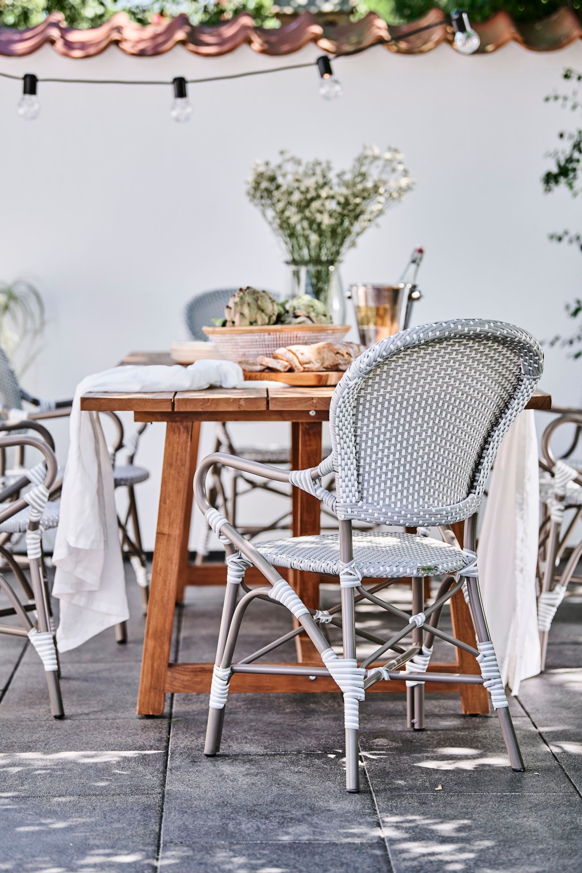 Алюминиевый садовый стул и ArtFibre с подлокотниками Sika Design Alu Affäire ARCH-00102669 - Вид №3