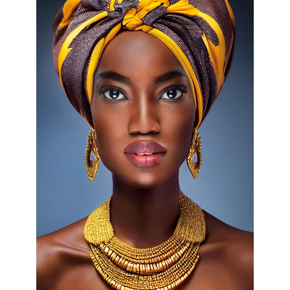 Картина на стекле Африканка 40x50 см POSTERMARKET STLM-2163406