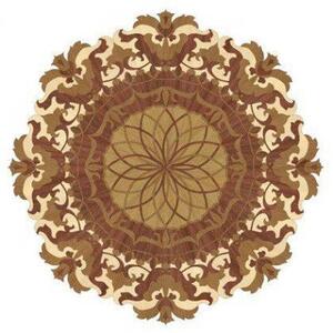 Художественный паркет Da Vinci Розетка 26-071 Дуб Селект (Гладкая) х1000диаметр мм.