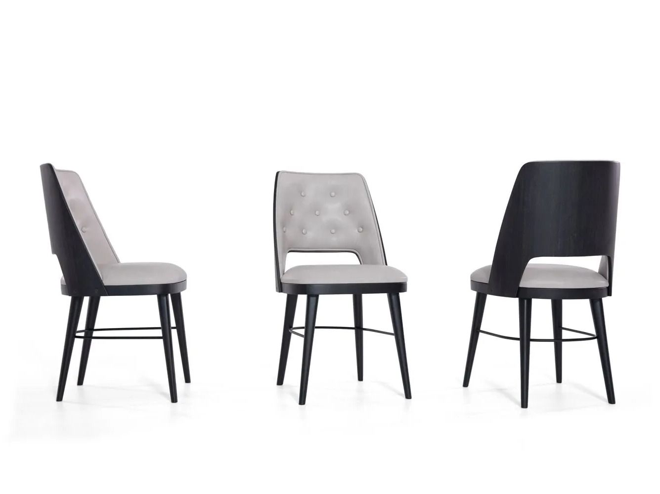 Кожаный стул для ресторана capitonné ABLE Devy ARCH-00070811 - Вид №4