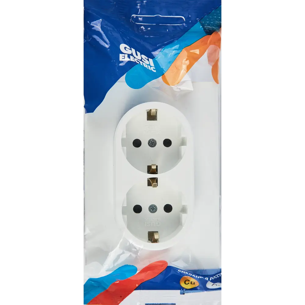 Встраиваемая розетка GUSI Electric с заземлением и защитными шторками 89337217 Ugra STLM-1395784 - Вид №4
