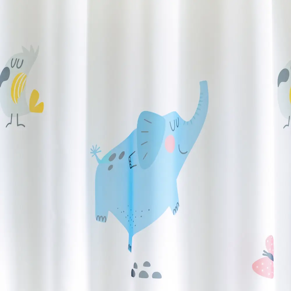 Тюль на ленте Слоники 250x260 см цвет синий GARDEN STLM-2211468 - Вид №1