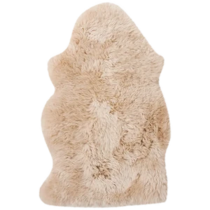 Шкура овечья одинарная 55x95 см цвет бежевый 11933850 STLM-2062181