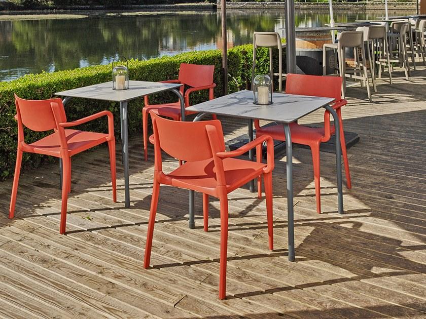 Ezpeleta Штабелируемый садовый стул из полипропилена с подлокотниками  Mn-tow00  - Вид №5