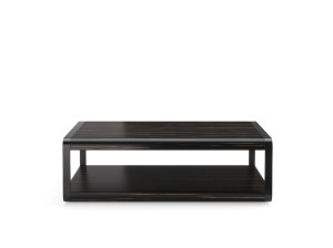 Деревянный прямоугольный журнальный столик с журнальной стойкой