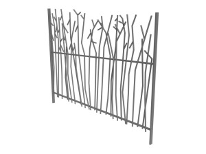 Модульный стальной забор с порошковым покрытием