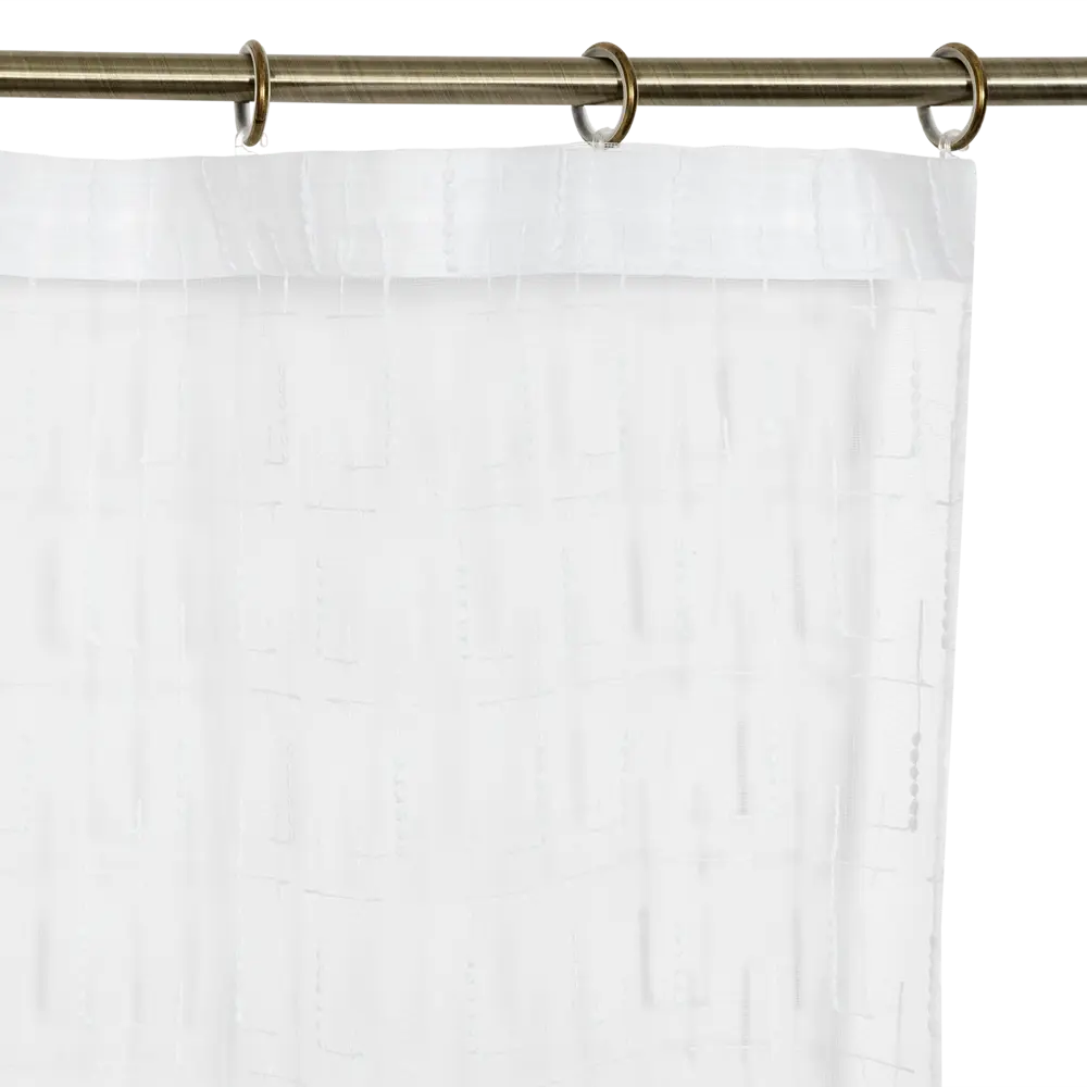 Тюль на ленте «Полосы», 250x260 см, полоски, цвет белый AMORE MIO STLM-2000781 - Вид №4