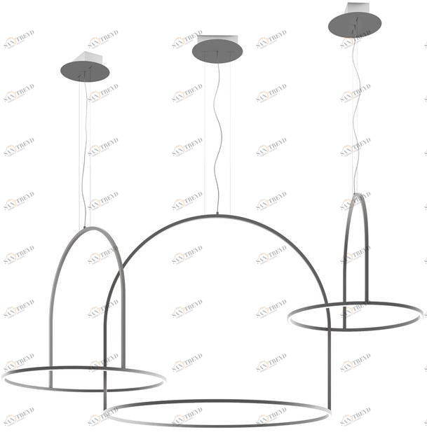 AXOLIGHT Металлический светодиодный подвесной светильник U-light sun-id-1438468