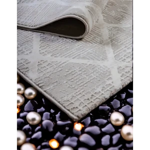 91577784 Ковер Elisa Elegance 4948A Grey-Grey 80x150 см Полиэстер цвет Серый STLM-1056934