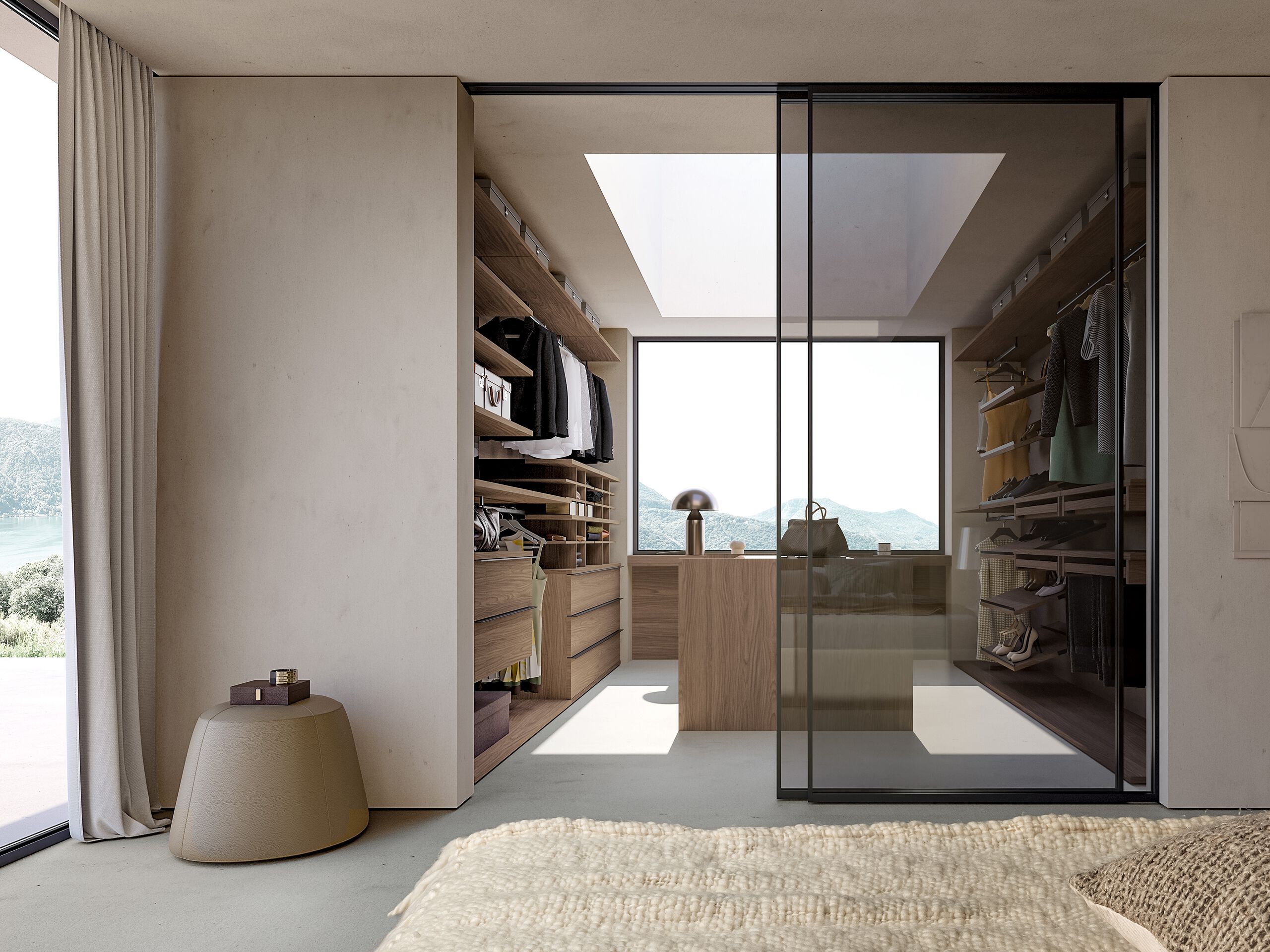 Деревянная секционная гардеробная Adok ателье ARCH-00118439