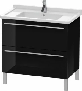 XL653604040 X-Large Тумбочка напольная Черный глянцевый лак