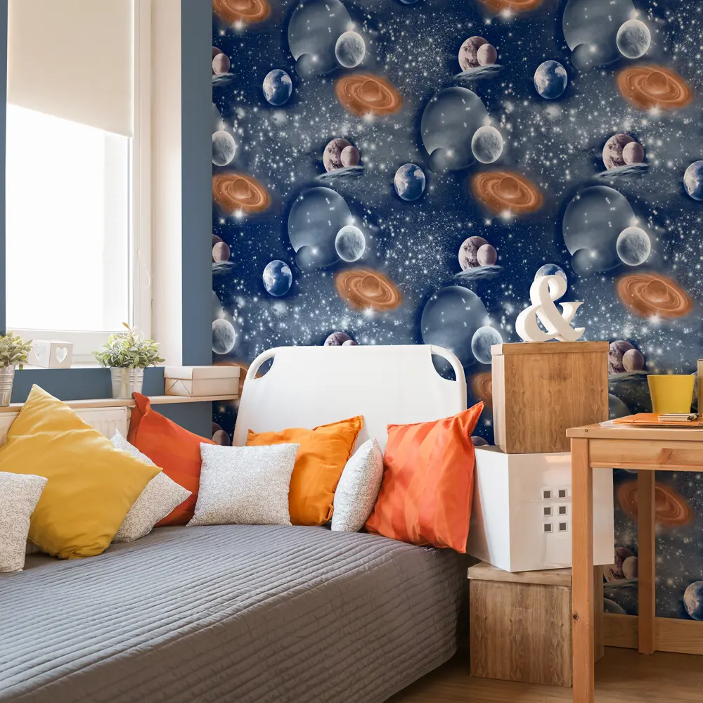 Обои флизелиновые Аспект Спейс синие 1.06 м 70267-66 АСПЕКТ РУ STLM-2061243 - Вид №3