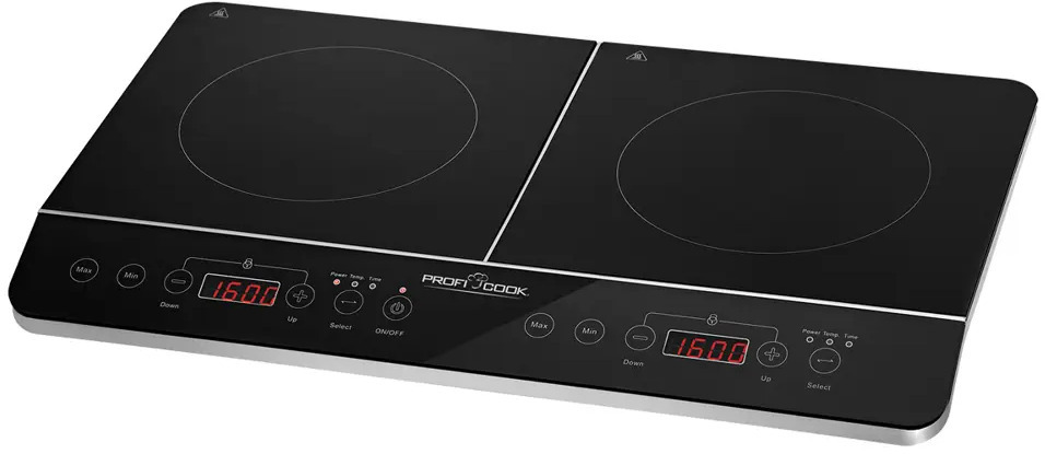 90228754 Индукционная настольная плита Profi Cook PC-DKI 1067 41 см 2 конфорки цвет черный STLM-0140382