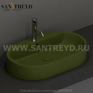 028511 Накладная раковина на столешницу  овальная Kerasan Nolita