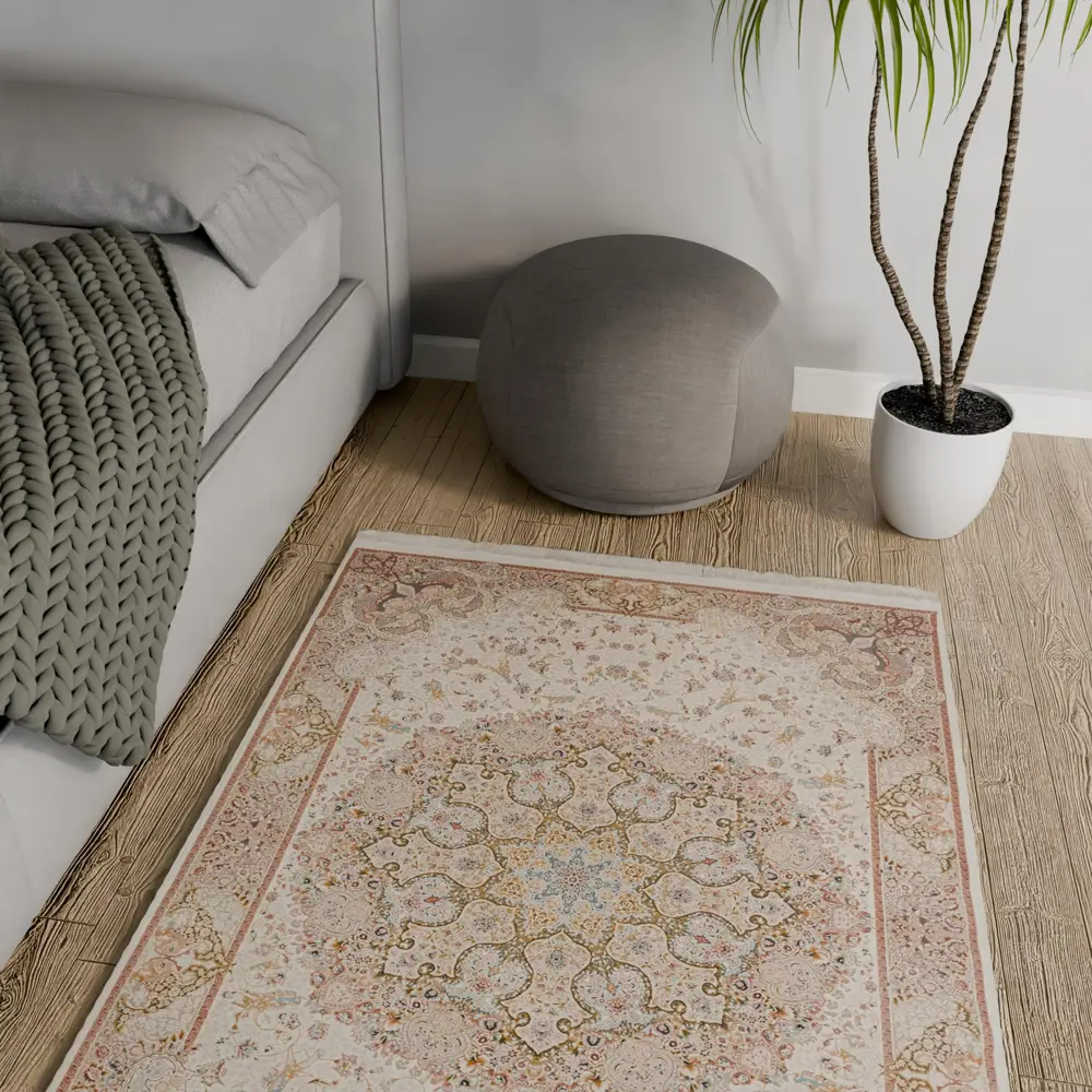 Ковер полиэстер Anisa 100x150 см цвет кремовый 86370503 STLM-2004961 Santreyd 