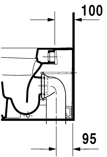 2150092000 Приставной унитаз напольный Белый Duravit Durastyle Германия - Вид №7