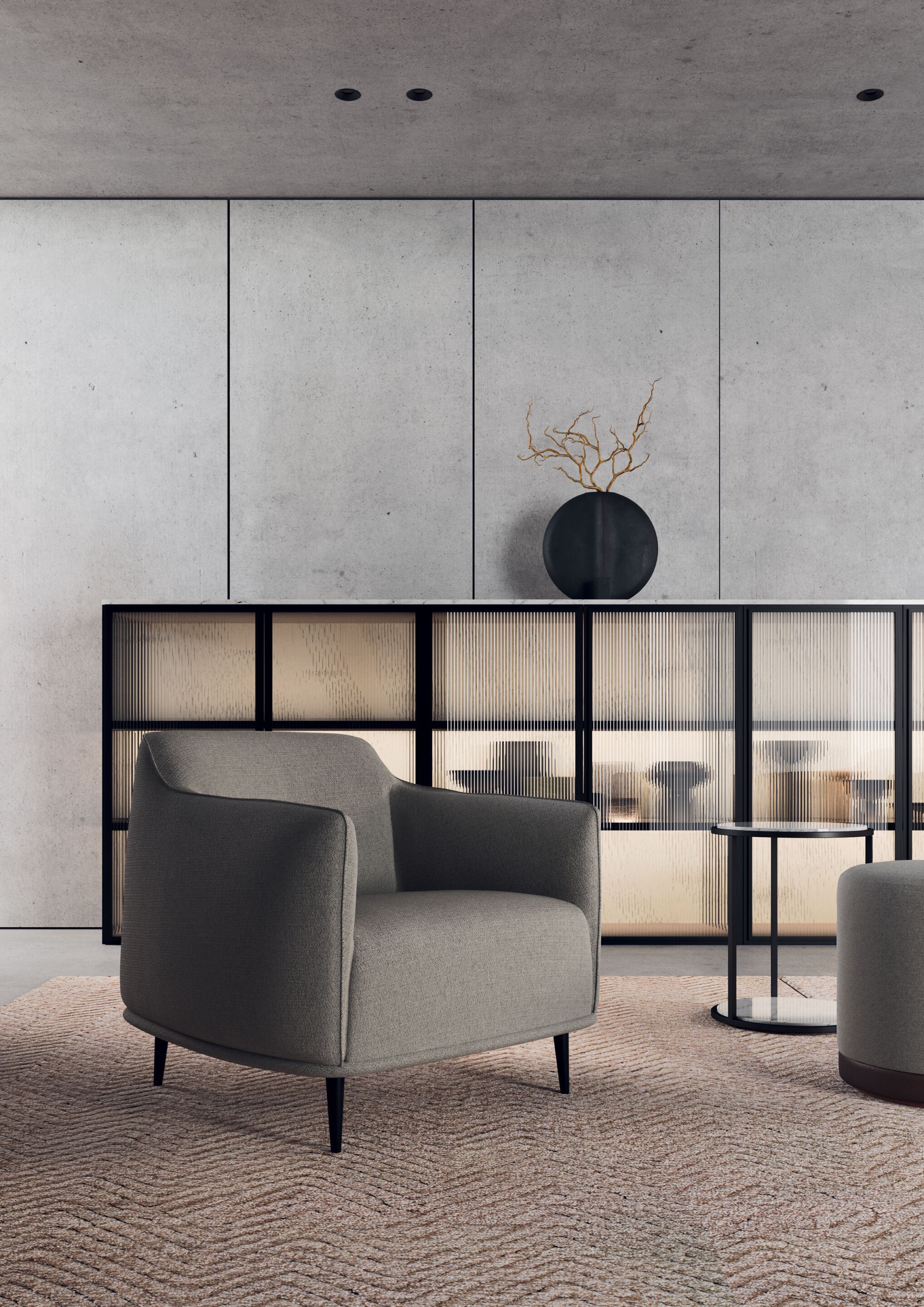 Тканевое кресло с подлокотниками Kico Living Complements ARCH-00131519 - Вид №1