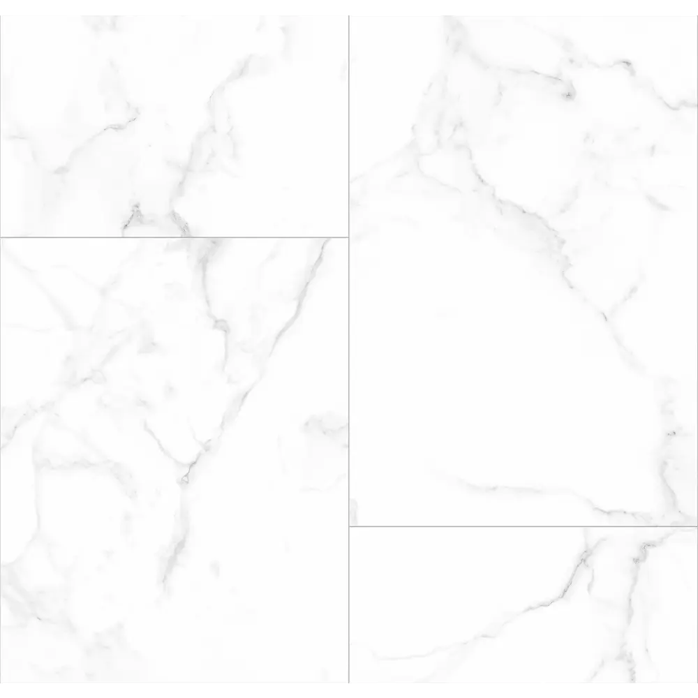 Комплект панелей ПВХ белый мрамор 8 мм 2700х375 мм 2.025 м² 2 шт VENTA STLM-2029657