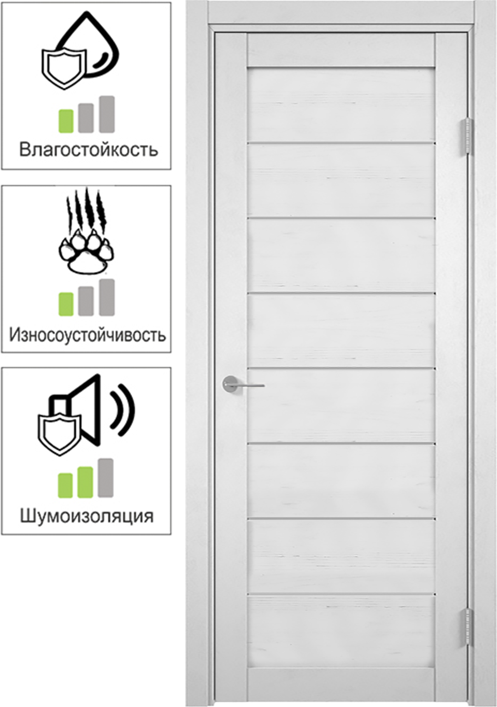 82673151 Дверь межкомнатная Кельн глухая финиш-бумага ламинация цвет сосна арктическая 90х200 см (с замком) STLM-0033591 ELDORF