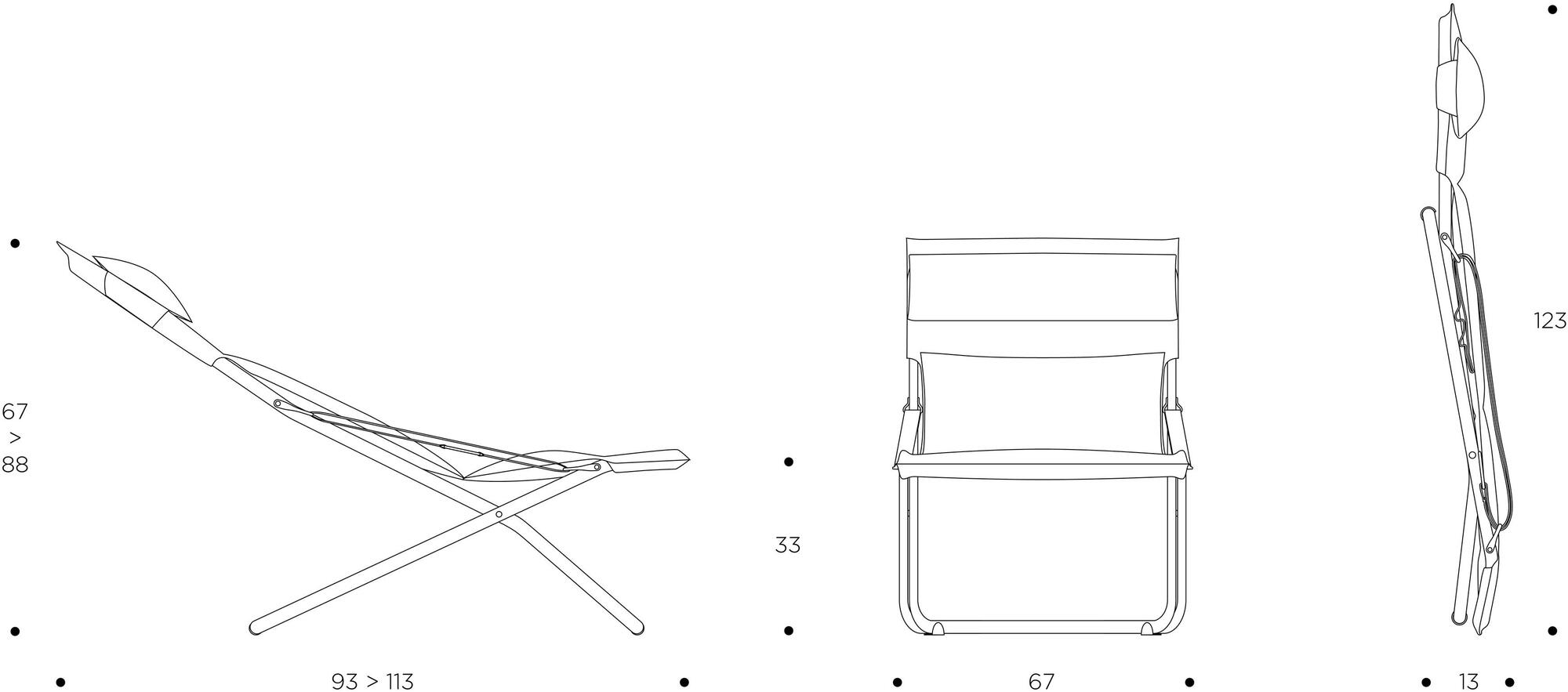Lafuma Mobilier Раскладной шезлонг с подлокотниками Gordes Lfm2866 - Вид №5