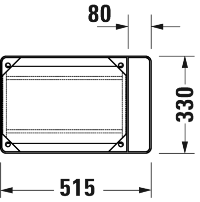 0031104600 DuraSquare Консоль металлическая подвесная **
Черный матовый Хром Duravit - Вид №2