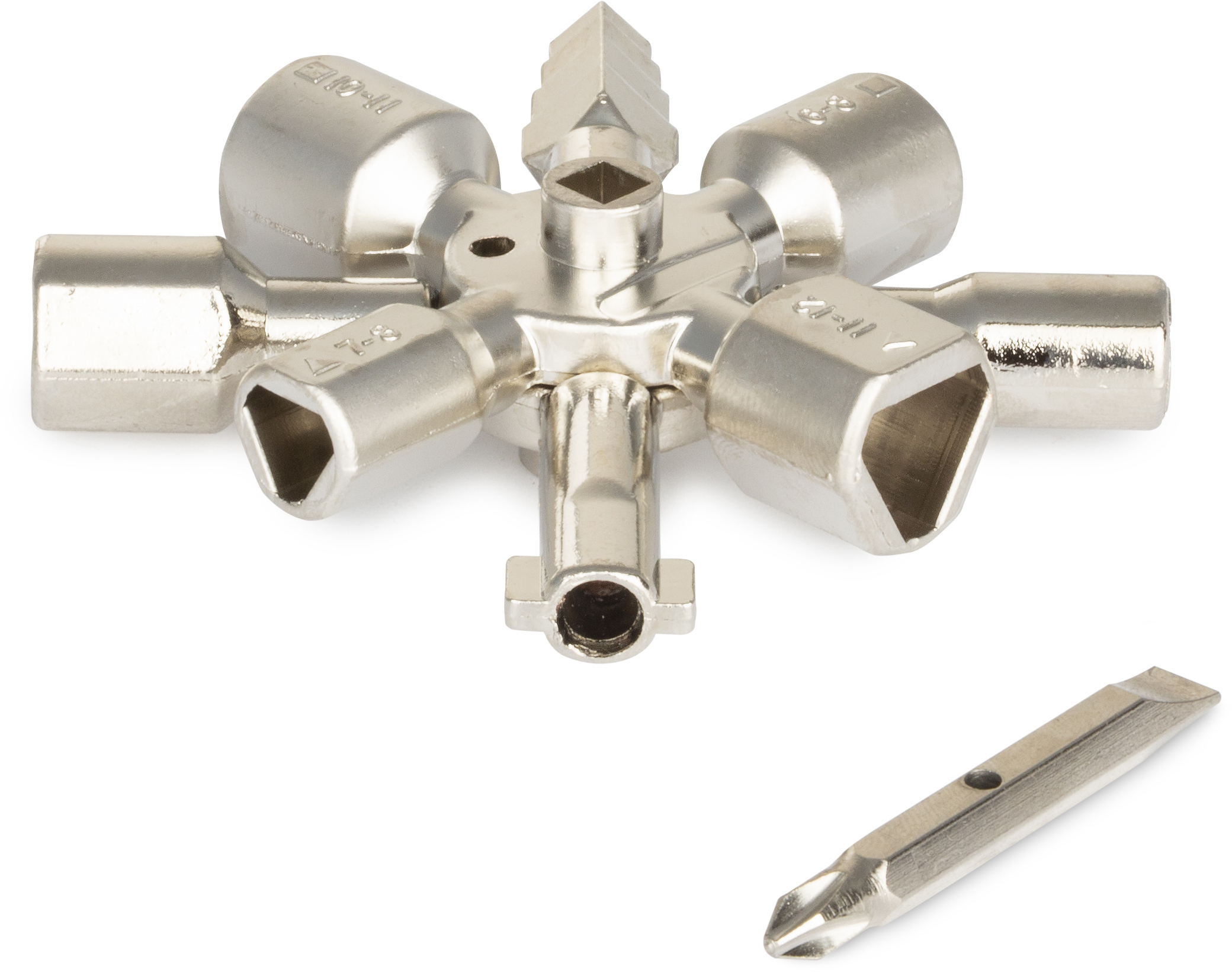 Ключ VIRA для электрошкафов с 10 профилями и двусторонней битой 83665740