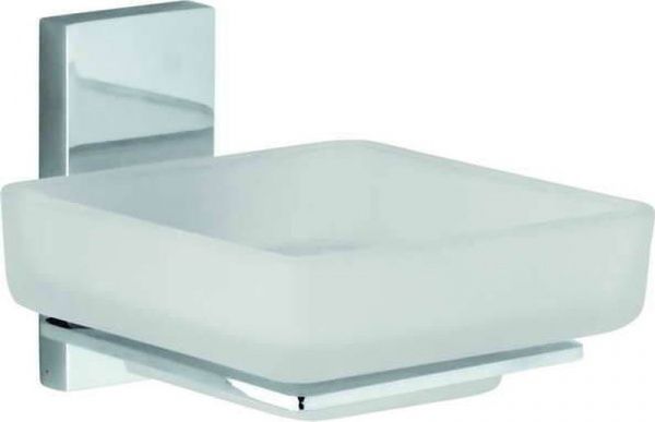 H9950/15CR Sanibano Agatha, настенная стеклянная мыльница, цвет хром