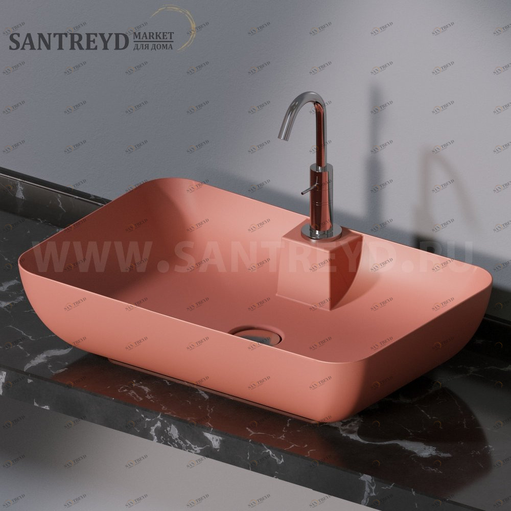 L607142 Накладная раковина на столешницу  прямоугольная A. e T. Italia ELITE AeT ITALIA