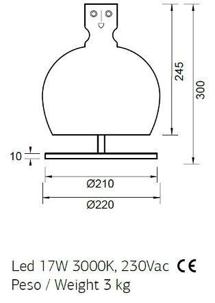 ENGI Керамическая настольная лампа ручной работы Amelie Enmlt - Вид №1