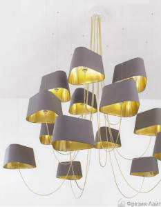 Designheure Lustre 6 Petit Nuage Grey/Gold LU6PNGO люстра подвесная
