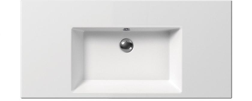 8951111 Накладная раковина на столешницу  овальная GSI ceramica Kube - Вид №1