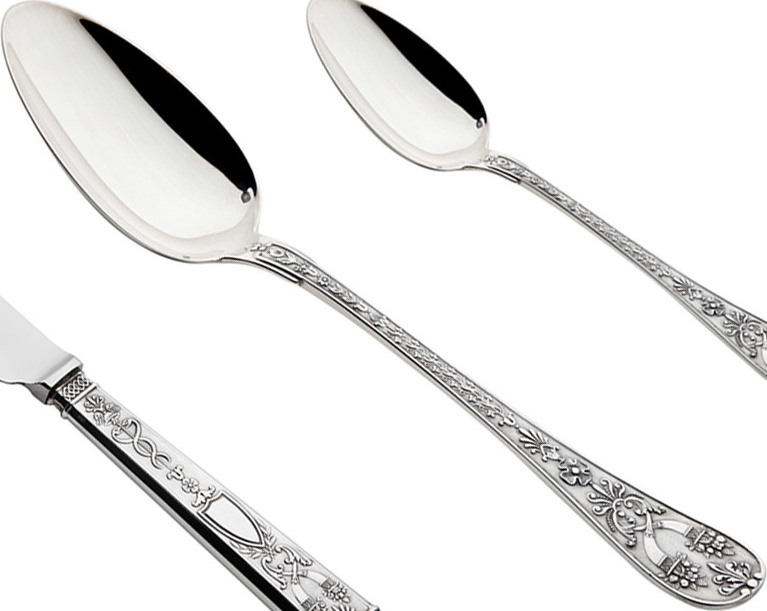 10663889 Набор столовых приборов Серебряный Odiot 