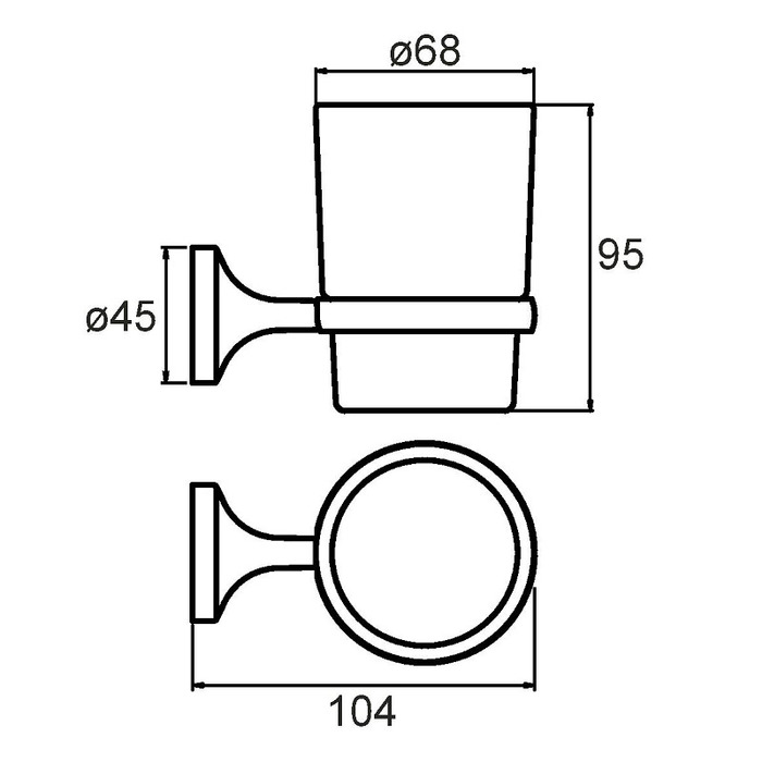 MAGSMG0M45 Milardo Magellan Подстаканний одинарный Magellan Россия  - Вид №1