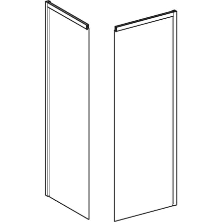 558.316.00.1 Задний элемент Porsgrund Showerama 10-5 Geberit  - Вид №1