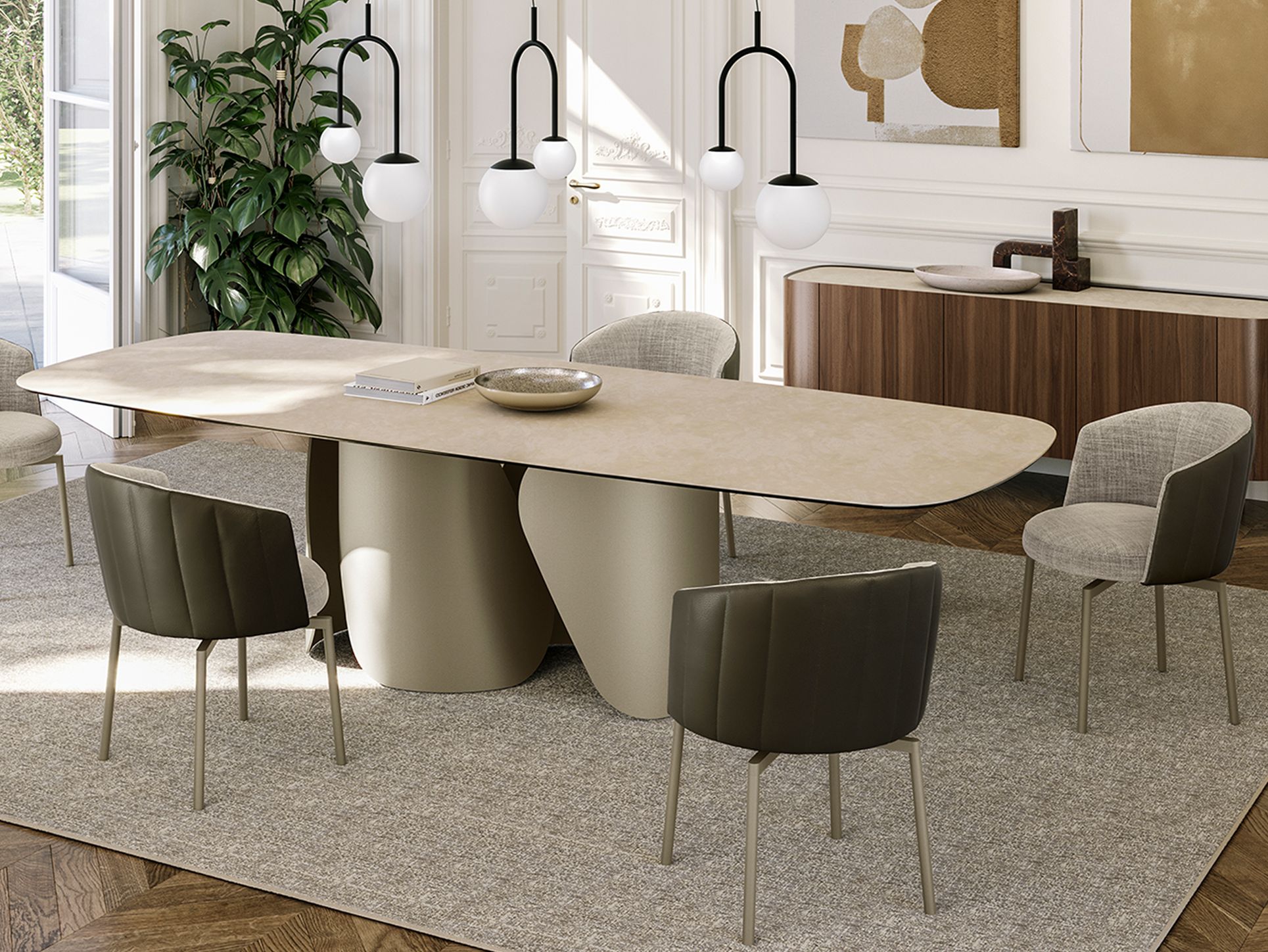 Тканевый стул с подлокотниками EFORMA Джейн ARCH-00003591 - Вид №3