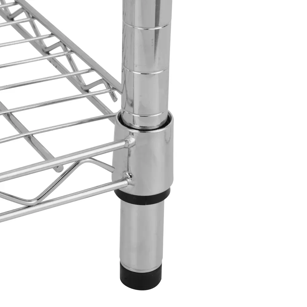 Стеллаж сетчатый KONSENSA 60x35x90 см цвет хром STLM-2000330 - Вид №5